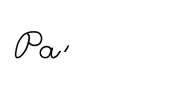 Altı El Yazısı ve Gotik Yazı Tipiyle Pattaya Dekoratif El Yazısı Animasyonu