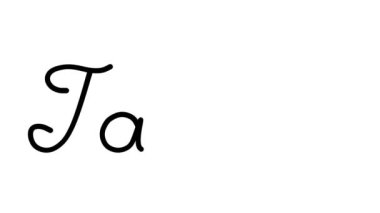 Altı El Yazısı ve Gotik Yazıtipi ile Dekoratif El Yazısı Animasyonu