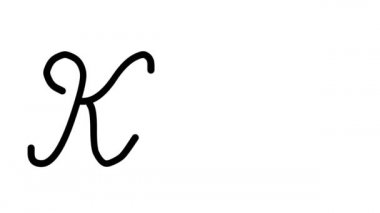 Kite Dekoratif El Yazısı Animasyonu Altı El yazısı ve Gotik Yazı Tipi