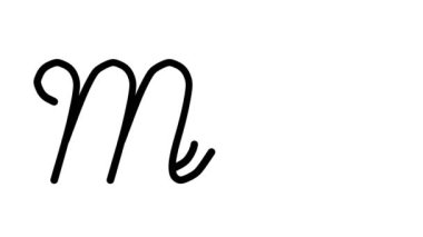 Altı El Yazısı ve Gotik Yazı Tiplerinde Dekoratif El Yazısı Animasyonunu Karşıla