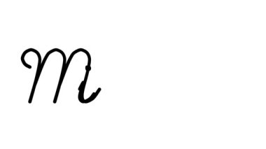 Altı El Yazısı ve Gotik Yazı Tipiyle Milan Dekoratif El Yazısı Animasyonu