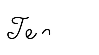 Altı El Yazısı ve Gotik Yazı Tipiyle Teksas Dekoratif El Yazısı Animasyonu