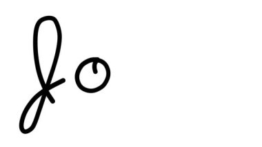 Altı El Yazısı ve Gotik Yazı Tipinde İş Süsleme Animasyonu