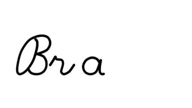 Altı El Yazısı ve Gotik Yazı Tiplerinde Beyin Dekoratif El Yazısı Animasyonu