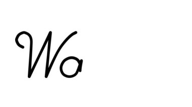 Altı El Yazısı ve Gotik Yazı Tiplerinde Asa Dekoratif El Yazısı Animasyonu