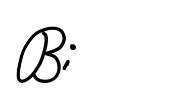 Altı El Yazısı ve Gotik Yazı Tiplerinde Bild Dekoratif El Yazısı Animasyonu