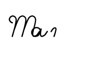 Altı El Yazısı ve Gotik Yazı Tiplerinde Manga Dekoratif El Yazısı Animasyonu