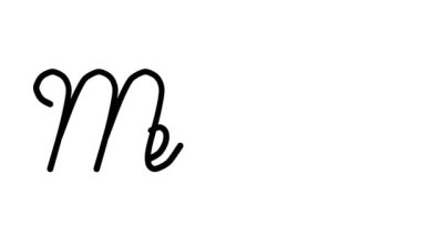 Altı El Yazısı ve Gotik Yazı Tiplerinde Ortalama Dekoratif El Yazısı Animasyonu