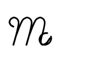 Altı El Yazısı ve Gotik Yazı Tiplerinde Moto Dekoratif El Yazısı Animasyonu