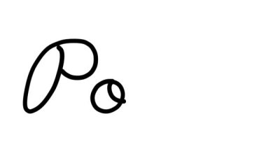 Altı El Yazısı ve Gotik Yazı Tiplerinde Polo Dekoratif El Yazısı Animasyonu