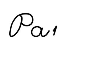 Altı El Yazısı ve Gotik Yazı Tiplerinde Kağıt Dekoratif El Yazısı Animasyonu