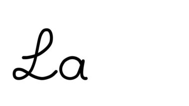 Altı El Yazısı ve Gotik Yazı Tiplerinde Göl Dekoratif El Yazısı Animasyonu