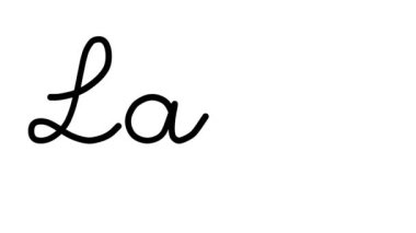 Altı El Yazısı ve Gotik Yazı Tiplerinde Larp Dekoratif El Yazısı Animasyonu