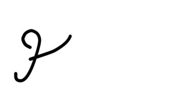 Altı El Yazısı ve Gotik Yazı Tiplerinde Saç Dekoratif El Yazısı Animasyonu