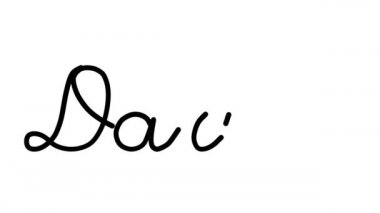 Altı El Yazısı ve Gotik Yazı Tipiyle Şafak Dekoratif El Yazısı Animasyonu