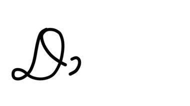 Geyik Dekoratif El Yazısı Animasyonu Altı El yazısı ve Gotik Yazı Tipi