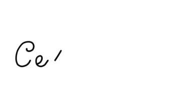 Altı El Yazısı ve Gotik Yazı Tipinde Selüloit Dekoratif El Yazısı Animasyonu