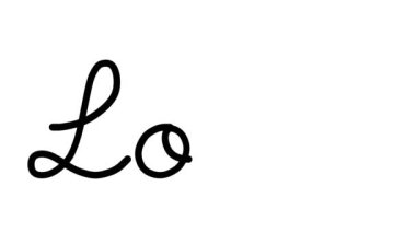 Altı El Yazısı ve Gotik Yazı Tiplerinde Kayıp Dekoratif El Yazısı Animasyonu