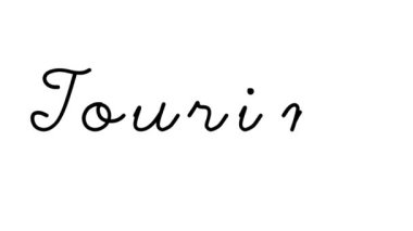 Altı El Yazısı ve Gotik Yazı Tur El Yazısı Animasyonu