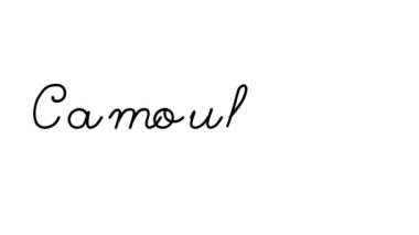 Altı El yazısı ve Gotik Yazı Tipiyle Kamuflaj El Yazısı Animasyonu