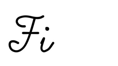 Altı El Yazısı ve Gotik Yazı Tiplerinde Yumruk Dekoratif El Yazısı Animasyonu