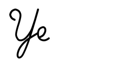 Altı El Yazısı ve Gotik Yazı Tiplerinde Yıl Dekoratif El Yazısı Animasyonu