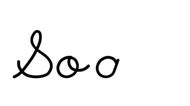 Altı El Yazısı ve Gotik Yazı Tipiyle Soda Dekoratif El Yazısı Animasyonu