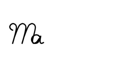 Altı El Yazısı ve Gotik Yazı Tiplerinde Olgun Dekoratif El Yazısı Animasyonu