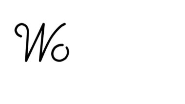 Altı El Yazısı ve Gotik Yazı Tiplerinde Endişeli Dekoratif El Yazısı Animasyonu