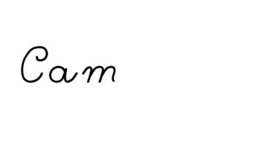 Kamp Ateşi Dekoratif El Yazısı Animasyonu Altı El yazısı ve Gotik Yazı Tipi