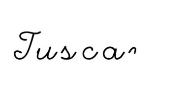 Altı El Yazısı ve Gotik Yazı Tuscany Dekoratif El Yazısı Animasyonu
