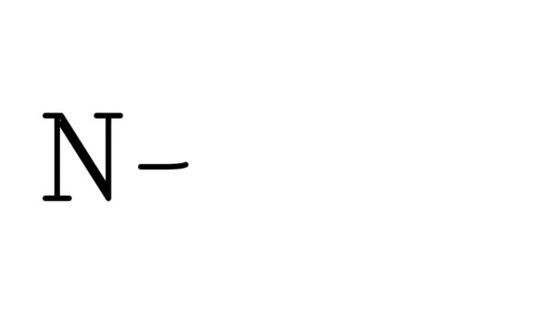 Ньютон Анімований Текст Почерку Шрифтах Вагах — стокове відео
