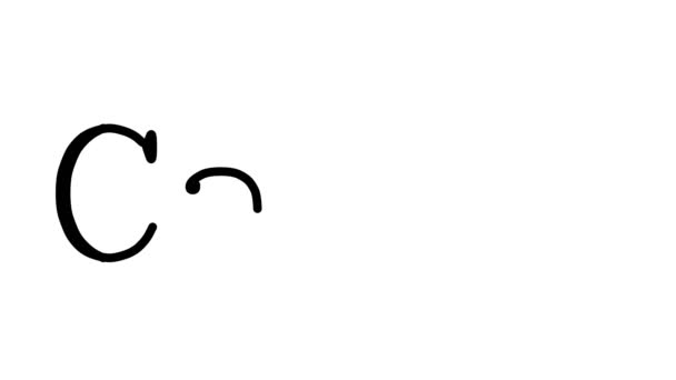 Camel Animowany Tekst Pisma Ręcznego Czcionkach Wagach Serif — Wideo stockowe