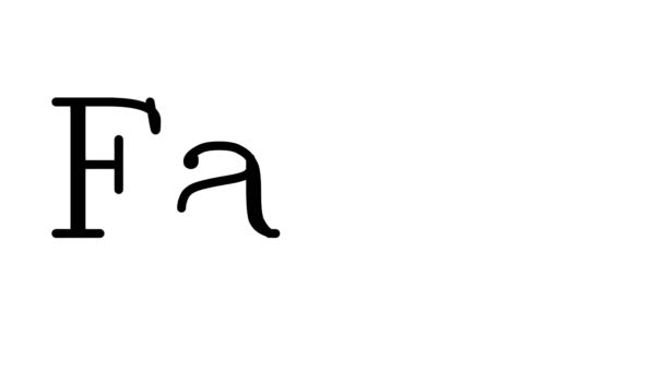 Tündér animált kézírás szöveg Serif betűk és súlyok