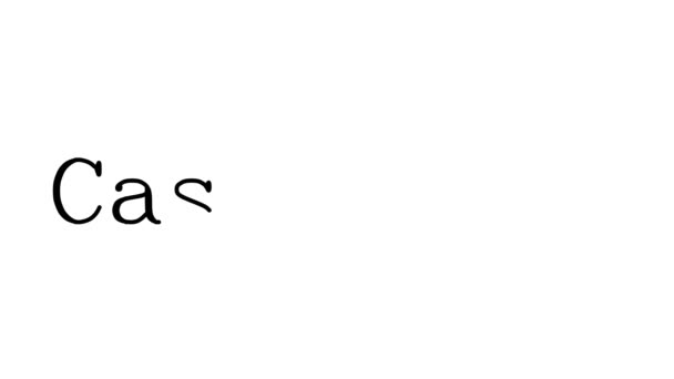 Texto Escritura Animada Casablanca Serif Fuentes Pesos — Vídeos de Stock