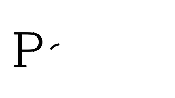 Потужний Анімований Почерк Тексту Шрифтах Вагах — стокове відео
