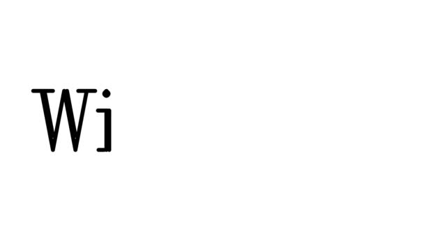 智慧动画手抄本的字体和重量 — 图库视频影像