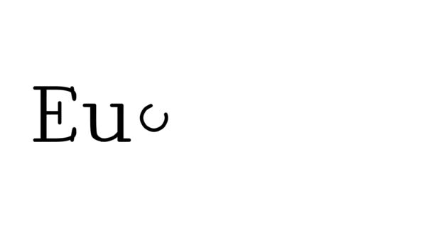 优生学动画手抄本的字体和重量 — 图库视频影像