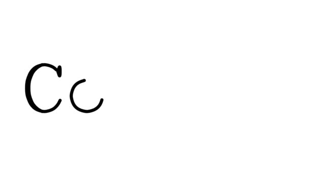Combat Animated Handwriting Text Γραμματοσειρές Serif Και Σταθμά — Αρχείο Βίντεο