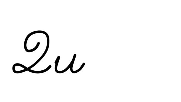 Одеяло Декоративный Почерк Анимации Шести Cursive Готических Шрифтов — стоковое видео