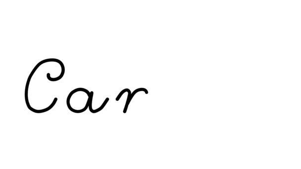 六种草书和哥特式字体中的戛纳装饰手绘动画 — 图库视频影像