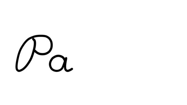Анимация Декоративного Почерка Поддонах Шестью Курсивными Готическими Шрифтами — стоковое видео