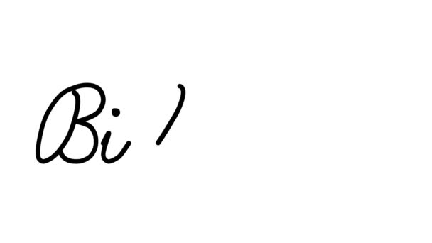 Bilbao Decorative Handwriting Animation Six Cursive Gothic Fonts — 비디오