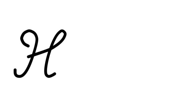 Анимация Декоративного Почерка Шестью Проклятыми Готическими Шрифтами — стоковое видео