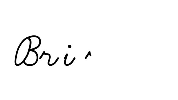 六种曲线型和哥特式字体的布里斯托尔装饰手写体动画 — 图库视频影像