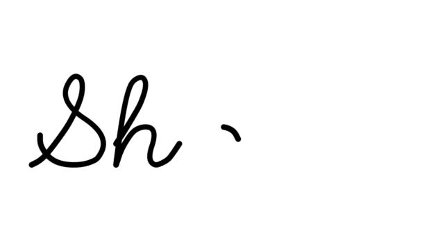 Shale Decorative Handwriting Animation Six Cursive Gothic Fonts — Stock video
