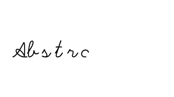 Abstractie Decoratieve Handschriftanimatie Zes Cursieve Gotische Lettertypen — Stockvideo