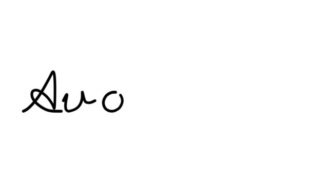 Авокадо Декоративная Анимация Почерка Шести Курсивах Готических Шрифтах — стоковое видео