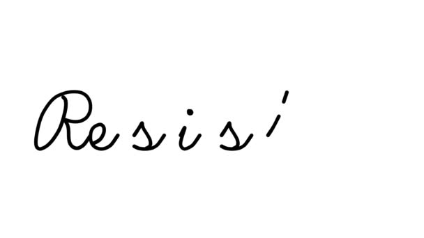 Resistor Decorative Handwriting Animation Six Cursive Gothic Fonts — 비디오