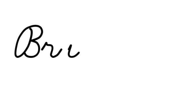 Bruges Decorative Handwriting Animation Six Cursive Gothic Fonts — 비디오